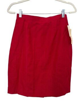 80s Vintage Out Of The Blue Pencil Skirt Size Medium Irish Linen Deadstock NEW